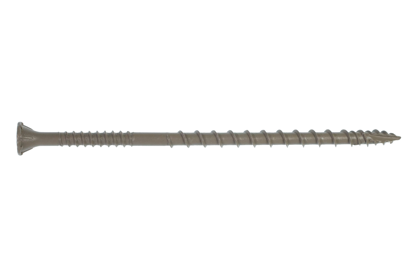 Simpson Strong-Tie DSVT4R1LB Deck-Drive™ DSV WOOD Screw — #10 x 4 in. T-25, Flat Head, Quik Guard®, Tan (1 lb.) (Pack of 6)