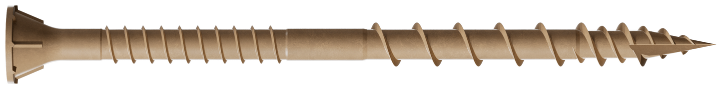 Simpson Strong-Tie DSVT3R770 Deck-Drive™ DSV WOOD Screw — #10 x 3 in. T25, Flat Head, Quik Guard®, Tan (770-Qty) (Pack of 4)
