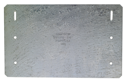 Simpson Strong-Tie PSPN58Z PSPNZ 5 in. x 8 in. ZMAX® Galvanized Protecting Shield Plate Nail Stopper (Pack of 3600)