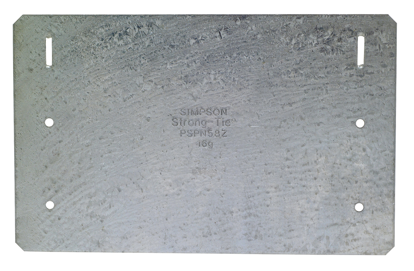 Simpson Strong-Tie PSPN58Z PSPNZ 5 in. x 8 in. ZMAX® Galvanized Protecting Shield Plate Nail Stopper (Pack of 25)