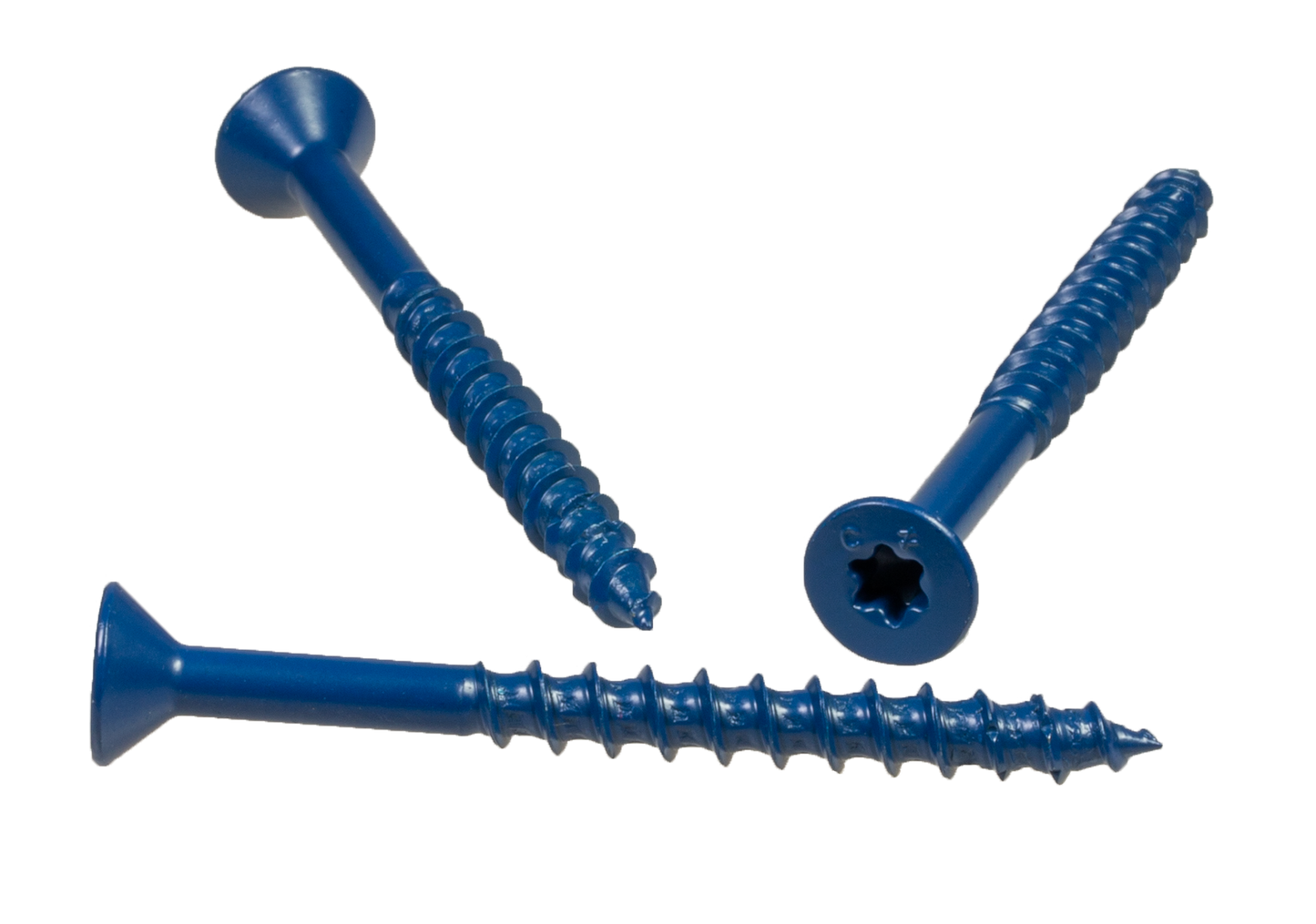 Simpson Strong-Tie TNT25234TFR200 Titen Turbo™ — 1/4 in. x 2-3/4 in. 6-Lobe Flat-Head Concrete and Masonry Screw, Blue (200-Qty) (Pack of 405)