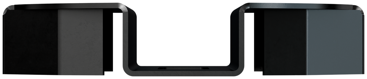 Simpson Strong-Tie PBV6PC PBV 6-in. Black Powder-Coated Hidden Standoff Post Base for Viga Post