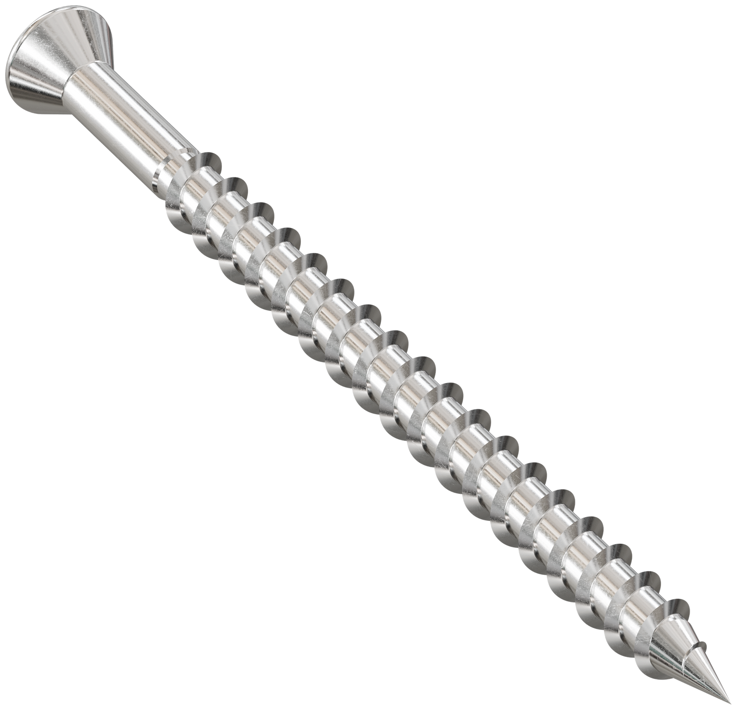 Simpson Strong-Tie SSDTH212S Trim-Head Screw — Sharp Point (Collated) — #7 x 3 in. #2 SQ Type 305 (1000-Qty) (Pack of 100)