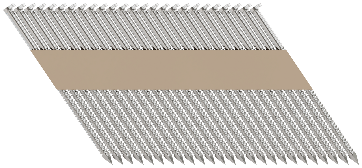 Simpson Strong-Tie S11A300T31 31°–34° Paper Tape, Clipped Head, Ring-Shank Nail — 3 in. Type 304 (1000-Qty)
