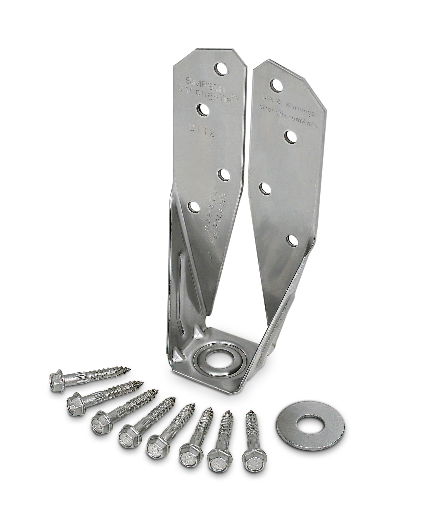 Simpson Strong-Tie DTT2SS DTT2SS™ Stainless-Steel Deck Tension Tie for 2x with 1-1/2 in. SDS Screws (Pack of 480)
