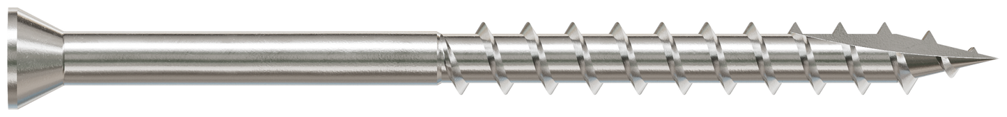 Simpson Strong-Tie S07C225FBP Trim-Head Screw, Square Drive — #7 x 2-1/4 in. #1 SQ, Type 305 (100-Qty)
