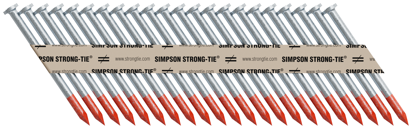 Simpson Strong-Tie N10DBRPT2500 Strong-Drive® 33° SCN SMOOTH-SHANK CONNECTOR Nail — 2-1/2 in. x .148 in. Bright (2500-Qty) (Pack of 60)