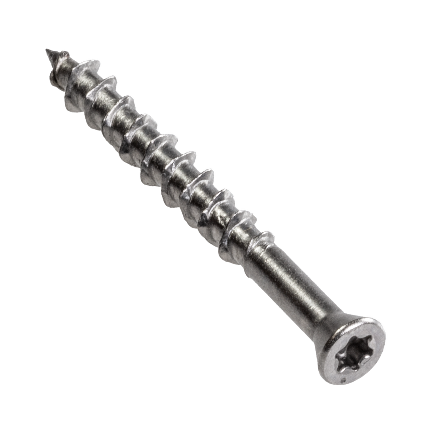 Simpson Strong-Tie T07162WPB Deck-Drive™ DWP WOOD SS Screw — #7 x 1-5/8 in. T-15, Trim Head, Type 316 (4000-Qty) (Pack of 64)