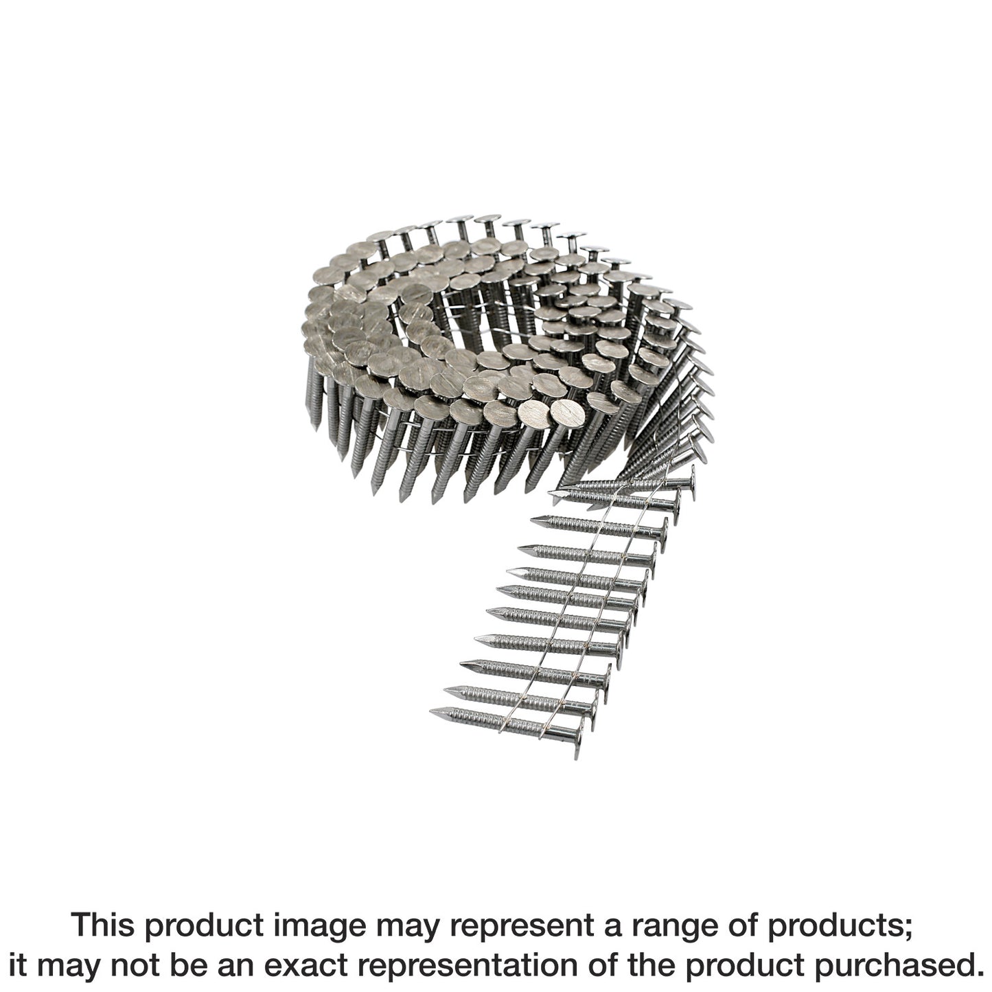 Simpson Strong-Tie S11A125RNBP 15° Wire Coil, Full Round Head, Ring-Shank Roofing Nail — 1-1/4 in. Type 304 (720-Qty)