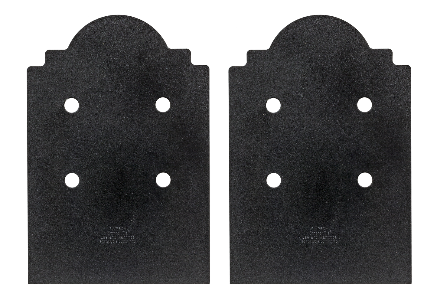 Simpson Strong-Tie APB88DSP Outdoor Accents® Mission Collection® ZMAX®, Black Post Base Side Plate for 8x (Qty-2) (Pack of 5)
