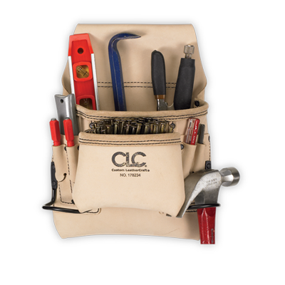 CLC 178234 8 Pocket Carpenter’s Nail & Tool Bag