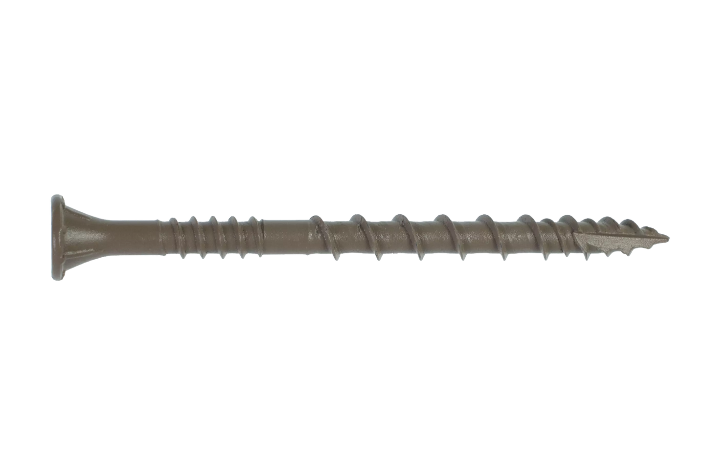 Simpson Strong-Tie DSVT212MB Deck-Drive™ DSV WOOD Screw — #10 x 2-1/2 in. T-25, Flat Head, Quik Guard®, Tan (1750-Qty) (Pack of 64)