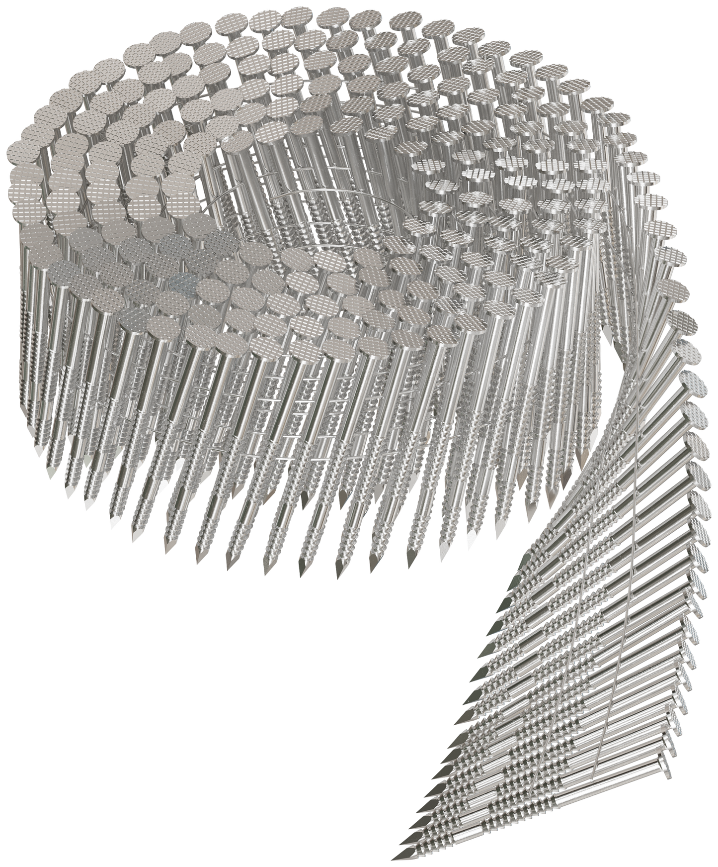Simpson Strong-Tie T12A200PNB 15° Wire Coil, Full Round Head, Ring-Shank Decking/Framing Nail — 2 in. x .113 in. Type 316 (3600-Qty) (Pack of 90)