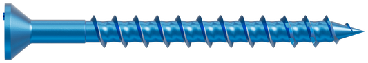 Simpson Strong-Tie TNT18214TFB Titen Turbo™ — 3/16 in. x 2-1/4 in. 6-Lobe Flat-Head Concrete and Masonry Screw, Blue (2000-Qty) (Pack of 48)
