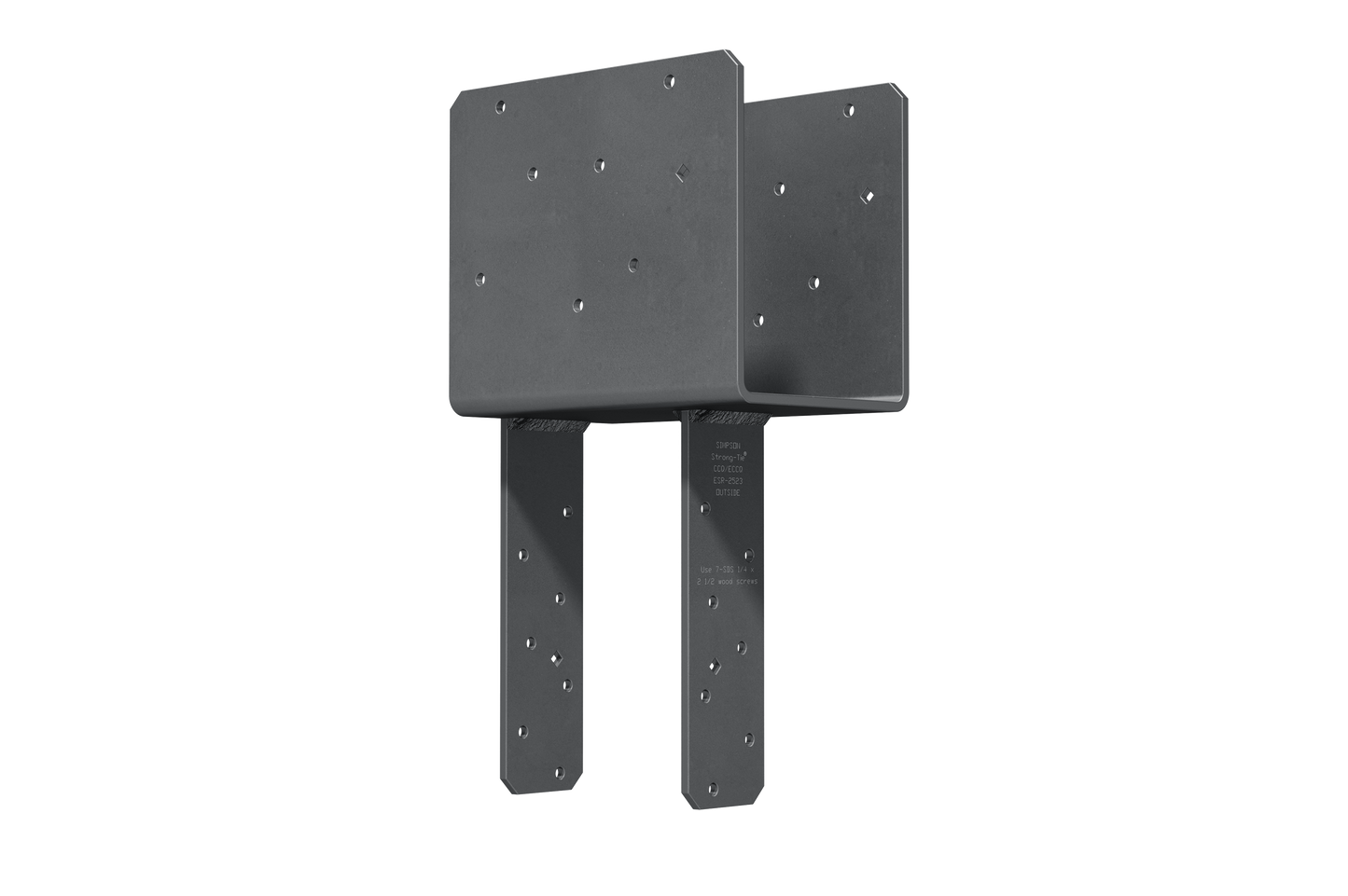 Simpson Strong-Tie ECCQ5-4SDS2.5 ECCQ™ End Column Cap for 5-1/8 in. Beam, 4x Post, with Strong-Drive® SDS Screws