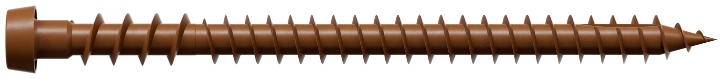 Simpson Strong-Tie DCU234RDMB Deck-Drive™ DCU COMPOSITE Screw — #10 x 2-3/4 in. T20, Quik Guard®, Red (1750-Qty)