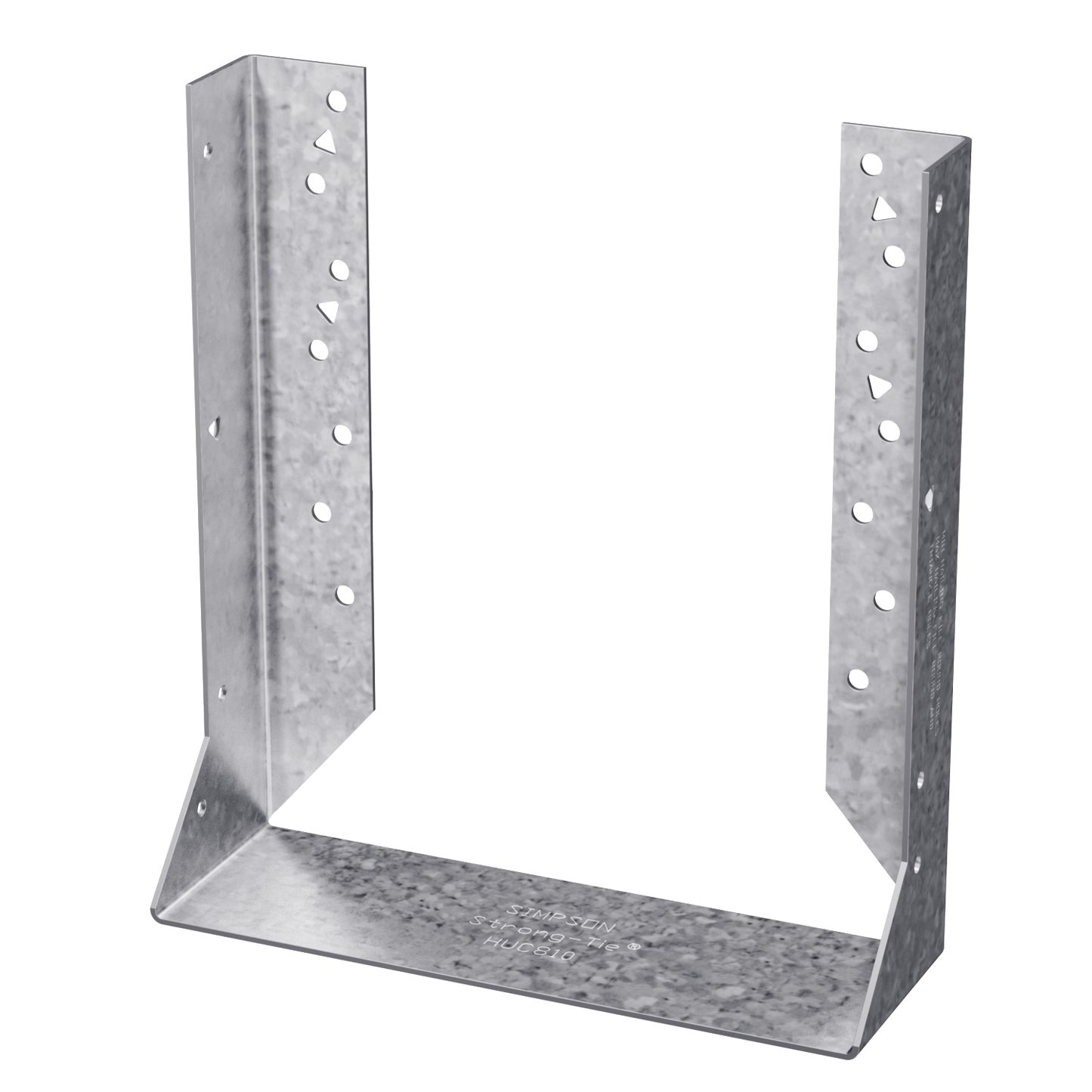 Simpson Strong-Tie HUC810 HUC Galvanized Face-Mount Concealed-Flange Joist Hanger for 8x10