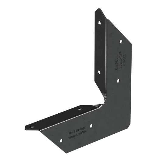 Simpson Strong-Tie APRTA12 Outdoor Accents® ZMAX®, Black Powder-Coated Rigid Tie® Angle for 1x2 Joist/Post