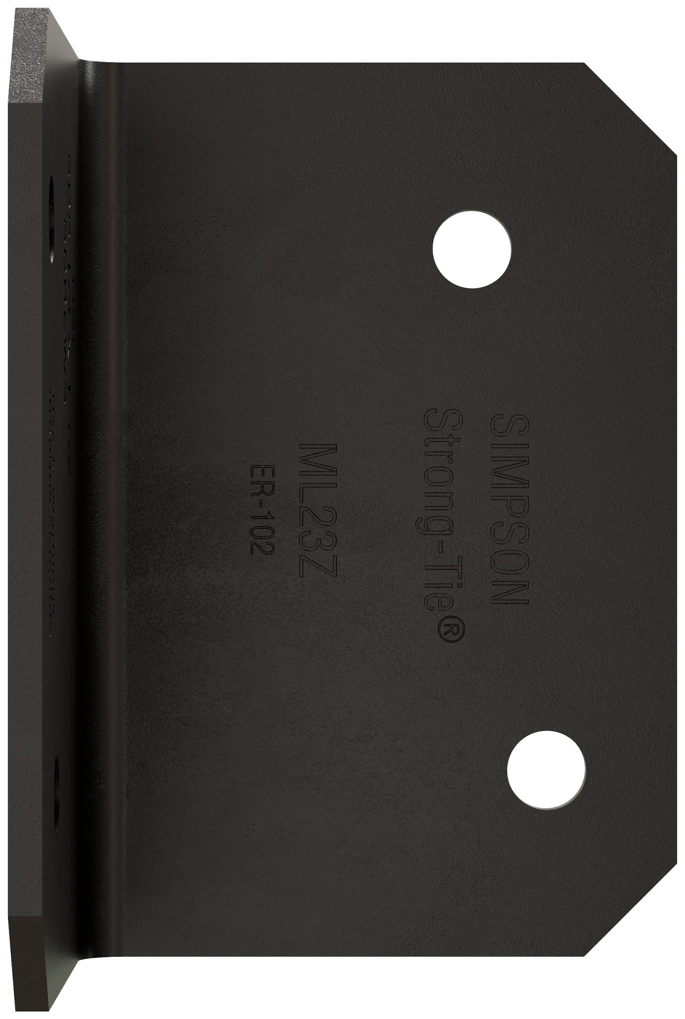 Simpson Strong-Tie ML23PC Outdoor Accents® MLPC 2 in. x 3 in. 12-Gauge ZMAX®, Black Powder-Coated Medium L Angle (Pack of 2800)