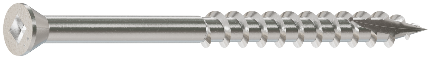 Simpson Strong-Tie S07225FB1 Trim-Head Screw, Square Drive — #7 x 2-1/4 in. #1 SQ, Type 305 (1 lb.) (Pack of 10)