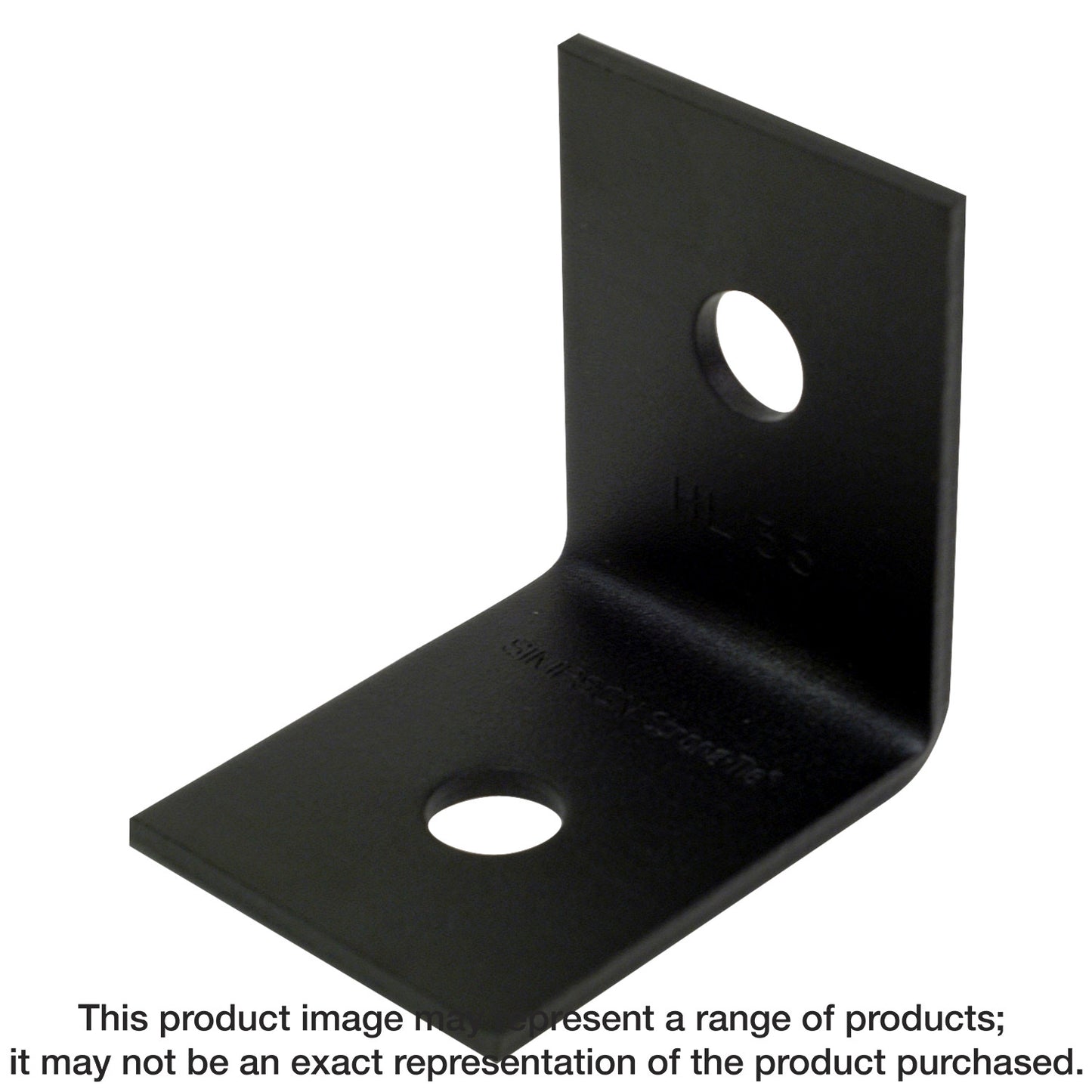 Simpson Strong-Tie HL33PC HLPC 3-1/4 in. x 2-1/2 in. Black Powder-Coated Ornamental Heavy Angle