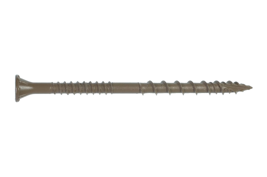 Simpson Strong-Tie DSVT3R350 Deck-Drive™ DSV WOOD Screw — #10 x 3 in. T-25, Flat Head, Quik Guard®, Tan (350-Qty) (Pack of 6)