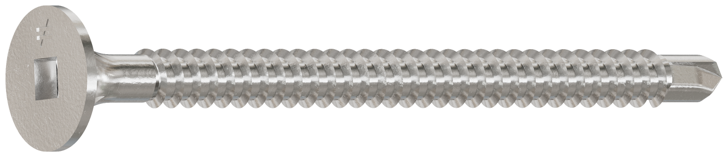 Simpson Strong-Tie F08T225WDC Self-Drilling Fiber-Cement Screw — #8 x 2-1/4 in. #2 Square Drive, Type 410 (100-Qty) (Pack of 4)