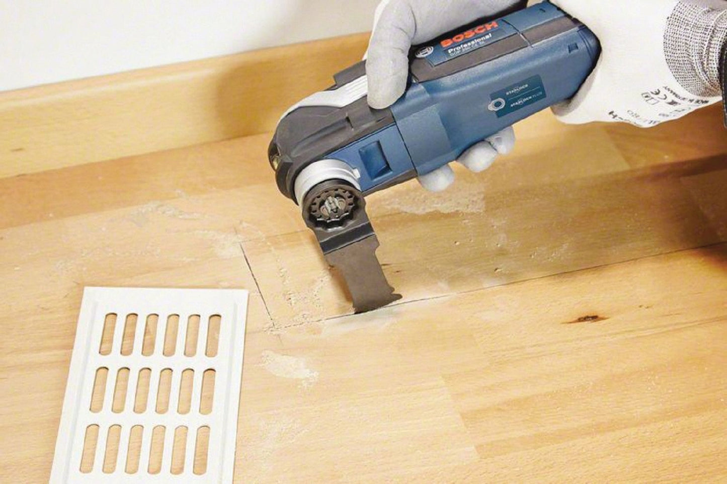 BOSCH OSL114JF-3 Herramienta multiusos oscilante Starlock® de 1-1/4 pulg., hoja de corte por inmersión bimetálica Xtra-clean, paquete de 3.