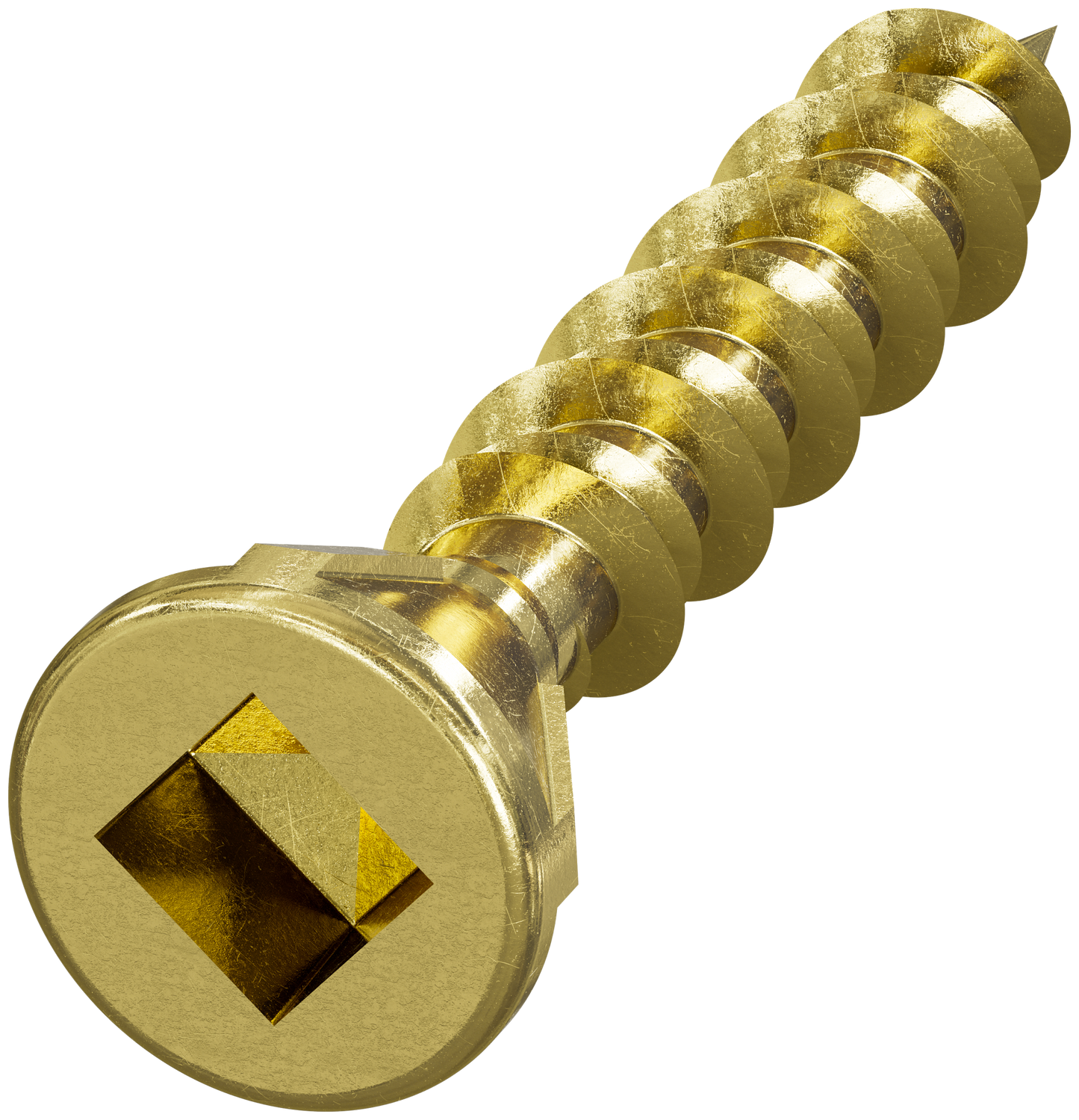 Simpson Strong-Tie MTHZ1S Strong-Drive® MTH Wood Underlayment Screw (Collated) — #7 x 1 in. Yellow Zinc (2500-Qty)