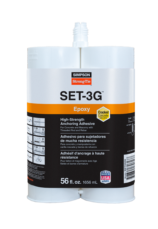 Simpson Strong-Tie SET3G56 SET-3G® 56 oz. High-Strength Epoxy Adhesive (Pack of 6)