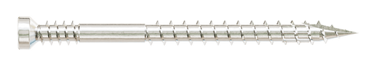 Simpson Strong-Tie FT07200T100 Finish Trim Screw — #7 x 2 in. T10, Trim-Head, Type 316 (100-Qty)