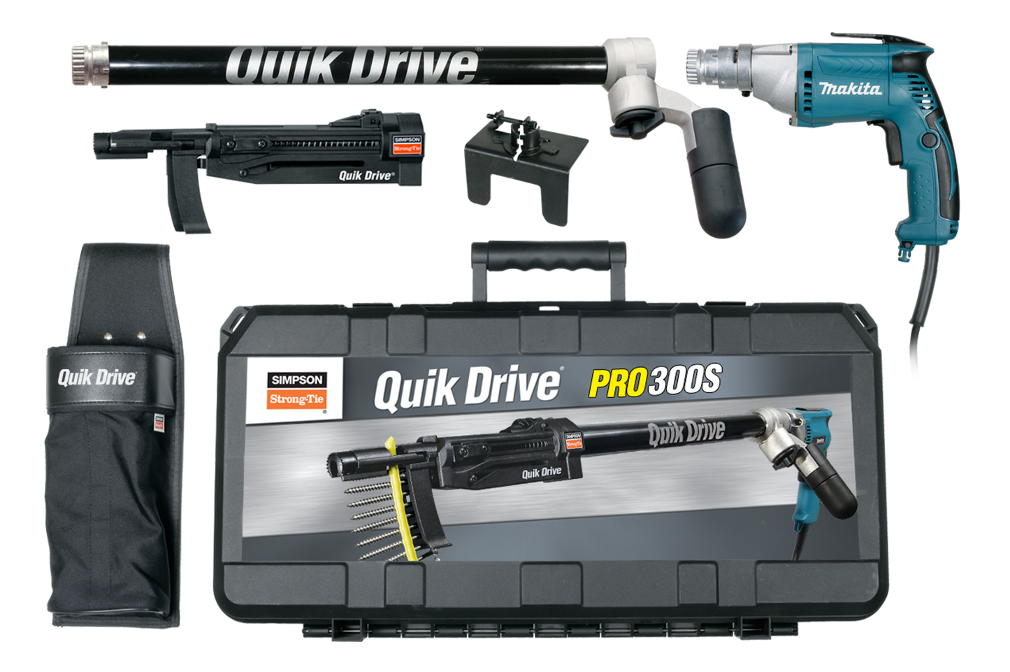 Simpson Strong-Tie PRO300SM35K Quik Drive® PRO300S Decking System w/ Makita® 3500 RPM Screwdriver Motor
