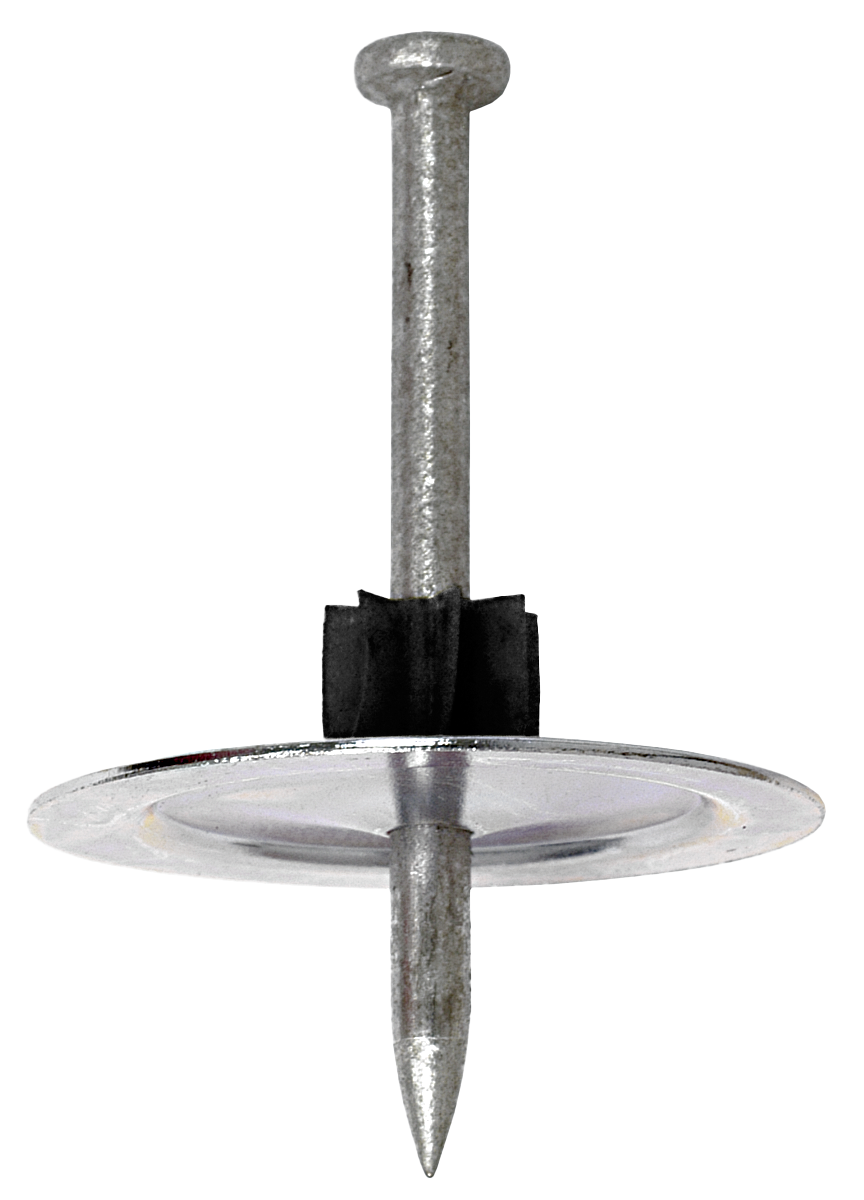 Simpson Strong-Tie PINW-250 PINW 2-1/2 in. Powder-Actuated Metal-Washered Pin for Insulation Board (50-Qty)
