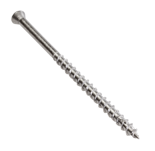 Simpson Strong-Tie T07300WP1 Deck-Drive™ DWP WOOD SS Screw — #7 x 3 in. T-15, Trim Head, Type 316 (1 lb.) (Pack of 800)