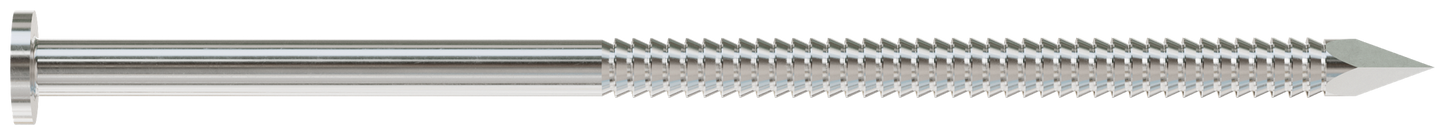 Simpson Strong-Tie S40ACNB Common Nail, Annular Ring Shank — 5-in. x .203-in. Type 304 Stainless Steel (25 lb.) (Pack of 64)