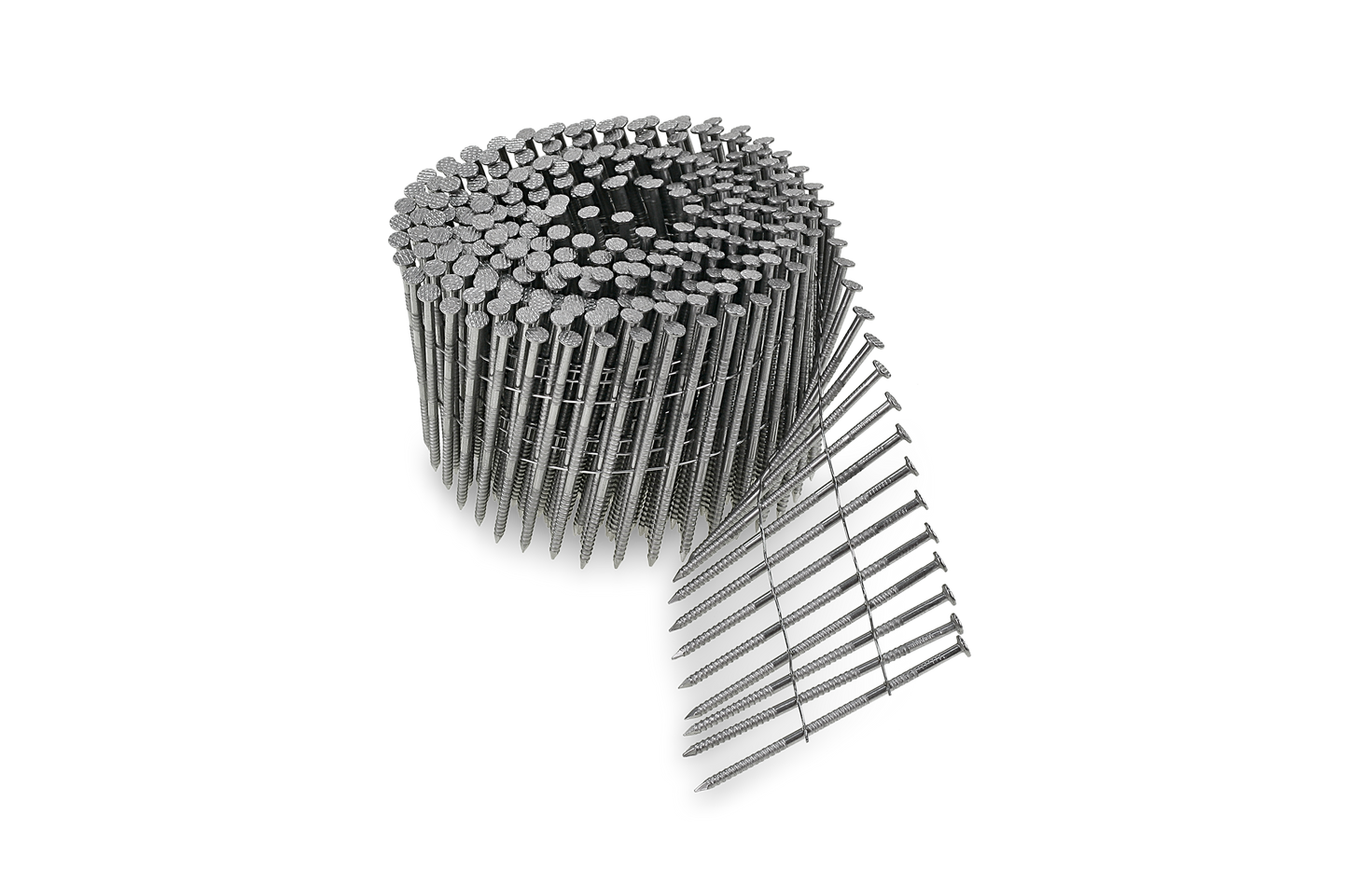 Simpson Strong-Tie S13A150SNC 15° Wire Coil, Full Round Head, Ring-Shank Siding Nail — 1-1/2 in. Type 304 (3600-Qty) (Pack of 90)