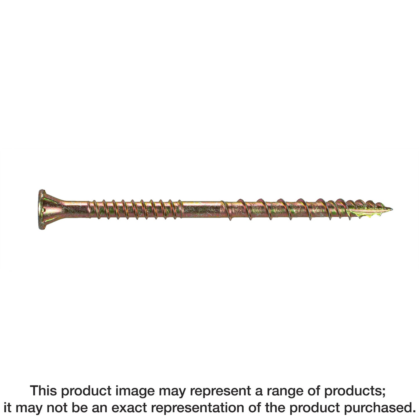 Simpson Strong-Tie CSVZ212MB Strong-Drive® CSV Construction Screw — #10 x 2-1/2 in. T25, Flat Head, Yellow Zinc (1750-Qty)