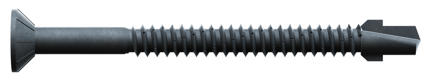Simpson Strong-Tie TBP1475S Strong-Drive® TB WOOD-TO-STEEL Screw (Collated) — #14 x 3 in. Black Phos. (750-Qty) (Pack of 100)