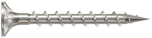 Simpson Strong-Tie T08C162WQC Fiber-Cement Screw — #8 x 1-5/8 in. #2 Square Wafer-Head, Type 316 (100-Qty) (Pack of 5)