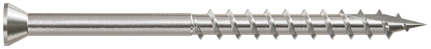 Simpson Strong-Tie T07225FTB Trim-Head Screw, 6-Lobe Drive — #7 x 2-1/4 in. T-15 Type 316 (3000-Qty) (Pack of 64)