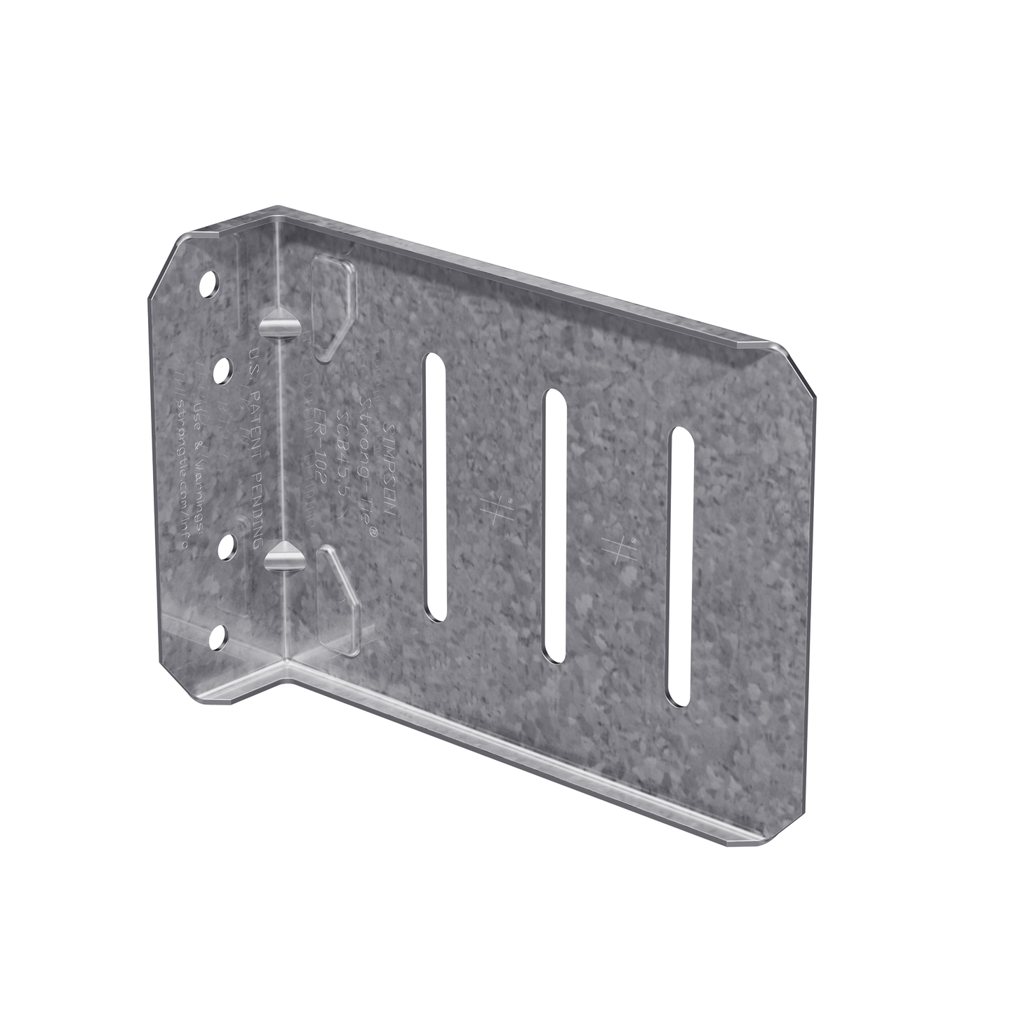 Simpson Strong-Tie SCB45.5-KT SCB™ 5-1/2 in. 16 ga. Bypass Framing Slide-Clip Connector w/ Screws (25-Qty) (Pack of 144)