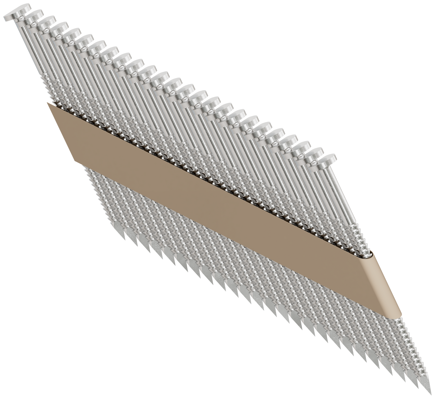 Simpson Strong-Tie T12A237T31 31°–34° Paper Tape, Clipped Head, Ring-Shank Nail — 2-3/8 in. Type 316 (1000-Qty)