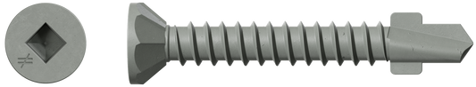 Simpson Strong-Tie CBSDQ138-5K CBSDQ Sheathing-to-CFS Screw — #10 x 1-3/8 in. #2 Square Undersized, Quik Guard® (5000-Qty) (Pack of 48)
