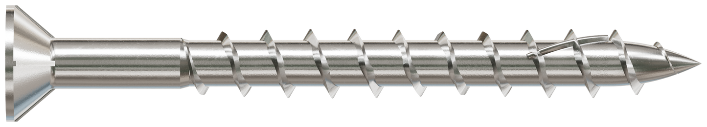 Simpson Strong-Tie S10200WP1 Deck-Drive™ DWP WOOD SS Screw — #10 x 2 in. T-25, Flat Head, Type 305 (1 lb.)