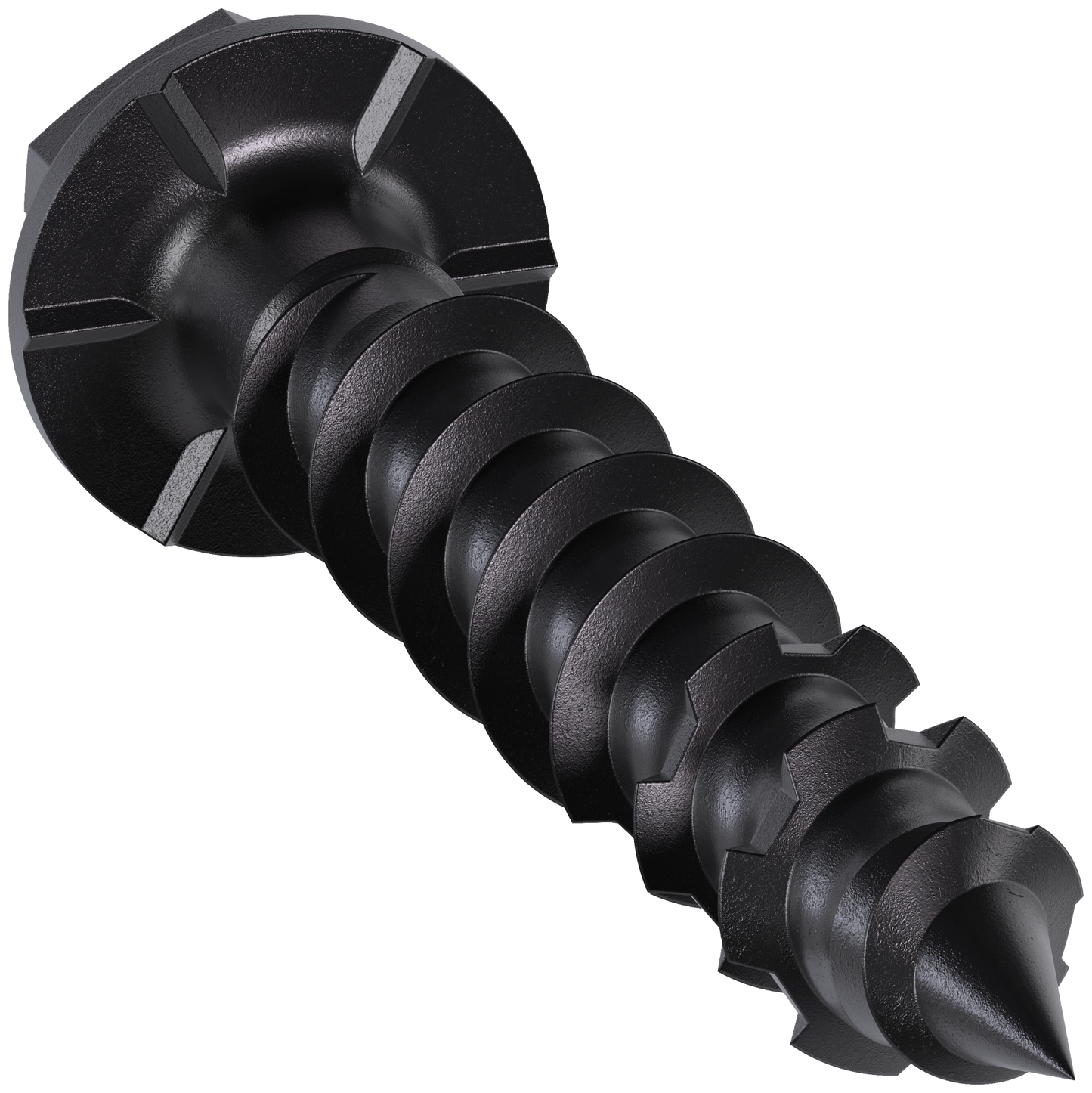 Simpson Strong-Tie TNTBL18114H Titen Turbo™ — 3/16 in. x 1-1/4 in. Hex-Head Concrete and Masonry Screw, Black (100-Qty)