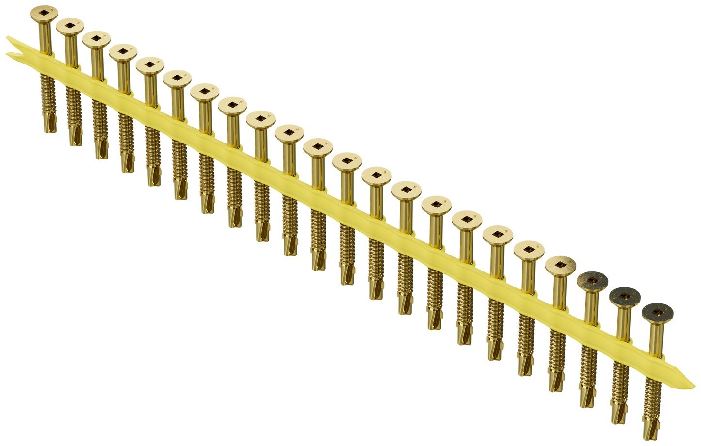 Simpson Strong-Tie TB1460S Strong-Drive® TB WOOD-TO-STEEL Screw (Collated) — #14 x 2-3/8 in. Yellow Zinc (750-Qty)