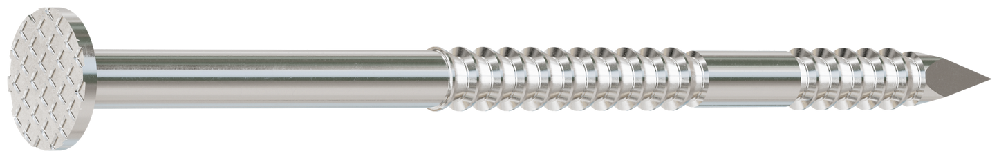 Simpson Strong-Tie S12A200PNB 15° Wire Coil, Full Round Head, Ring-Shank Decking/Framing Nail — 2 in. x .099 in. Type 304 (3600-Qty)