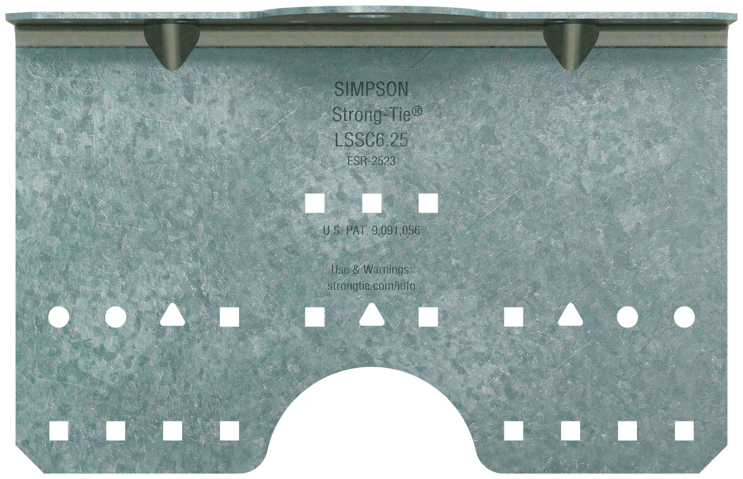 Simpson Strong-Tie LSSC6.25-R30 LSSC 6-1/4 in. 16-Gauge Galvanized Steel-Stud Clip (30-Qty)