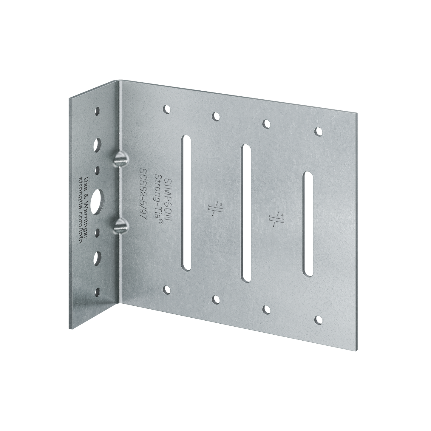 Simpson Strong-Tie SCS62-5/97-KT25 SCS 2 in. x 6 in. x 5 in. 12-Gauge Seismic Bypass Framing Slide Clip w/ Screws (25-Qty)