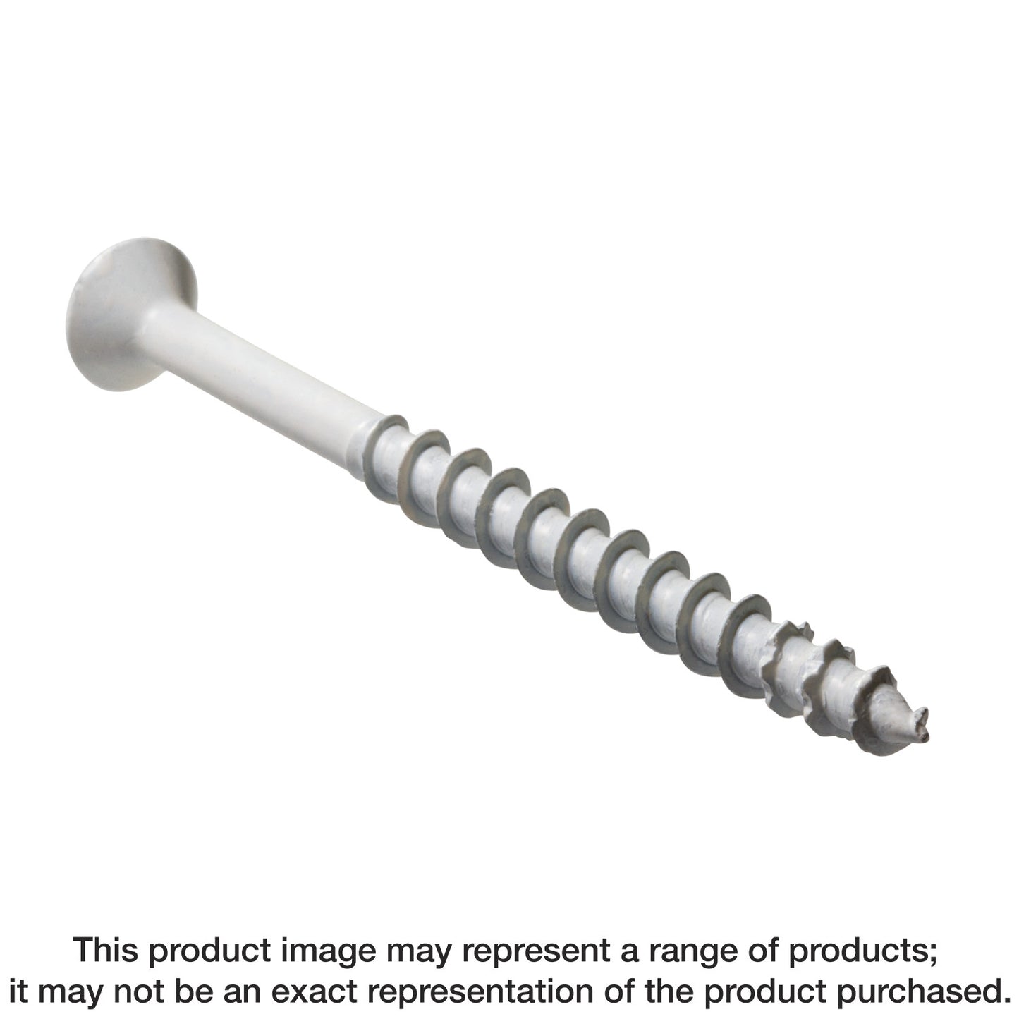 Simpson Strong-Tie TNTW18234TF Titen Turbo™ — 3/16 in. x 2-3/4 in. 6-Lobe Flat-Head Concrete and Masonry Screw, White (100-Qty)